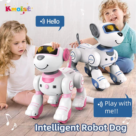 Exciting Programmable Remote Control Robot Dog - Interactive Voice Command & Music for Kids!