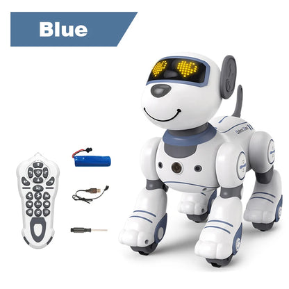 Exciting Programmable Remote Control Robot Dog - Interactive Voice Command & Music for Kids!