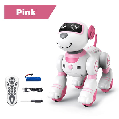 Exciting Programmable Remote Control Robot Dog - Interactive Voice Command & Music for Kids!