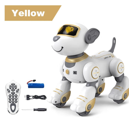 Exciting Programmable Remote Control Robot Dog - Interactive Voice Command & Music for Kids!