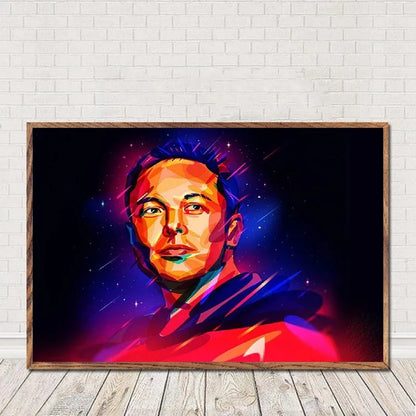 Stunning Modern Art Canvas Print of Elon Musk - A Unique Touch to Your Home Decor