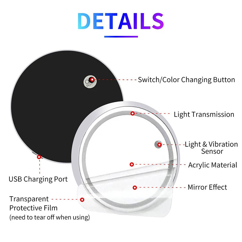 LED Light USB Rechargeable 