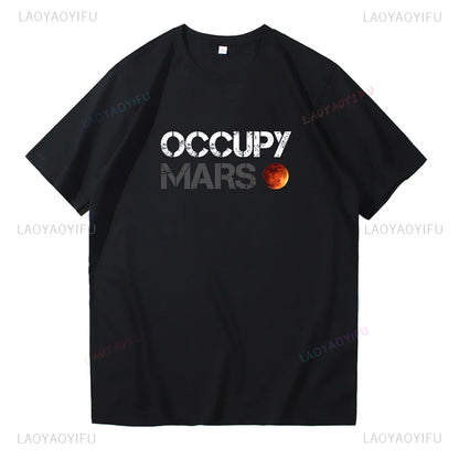 Join Elon Musk on a Cosmic Adventure with Our Occupy Mars T-Shirt!